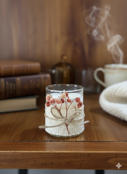 LUXURY Rose Soy Wax Candle