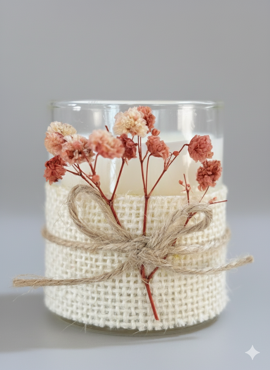LUXURY Rose Soy Wax Candle